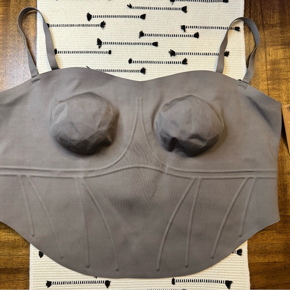 SKIMS Bonded Corset Top in Steel - Picture 4 of 7